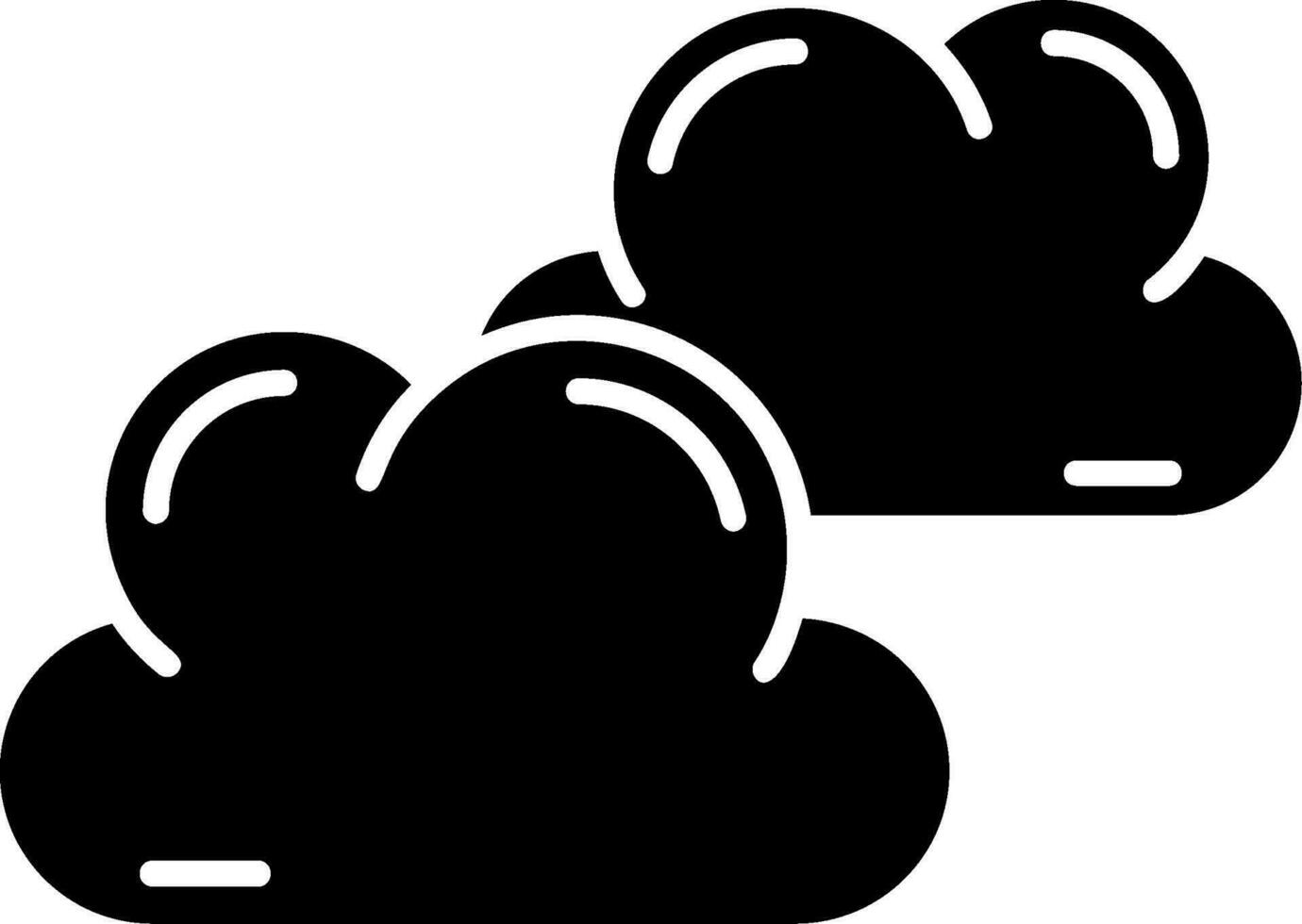 Cloud Glyph Icon vector