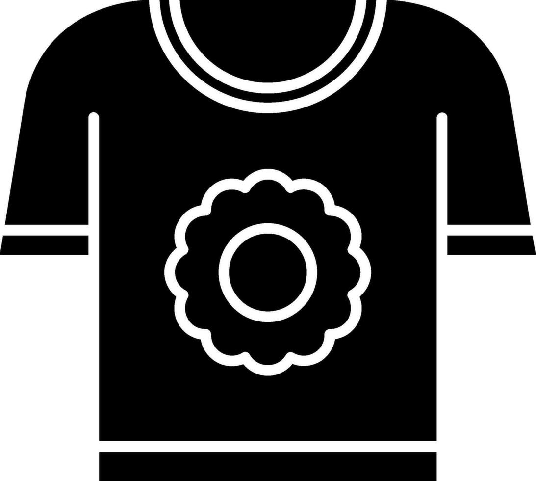 T shirt Glyph Icon vector