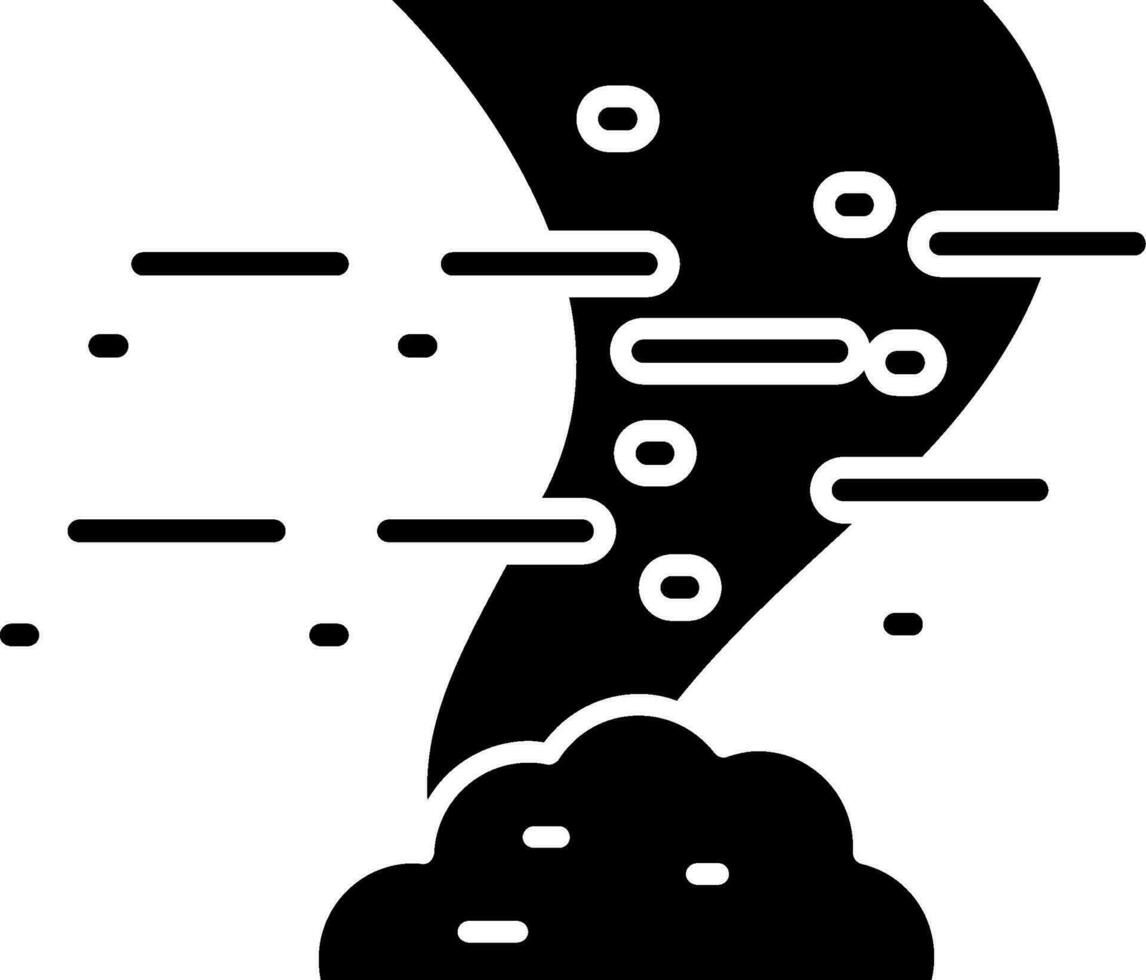 Tornado Glyph Icon vector