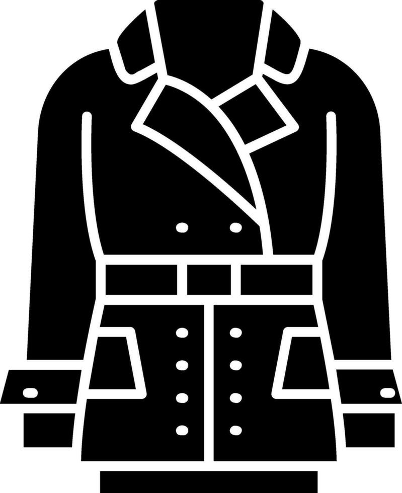 Coat Glyph Icon vector
