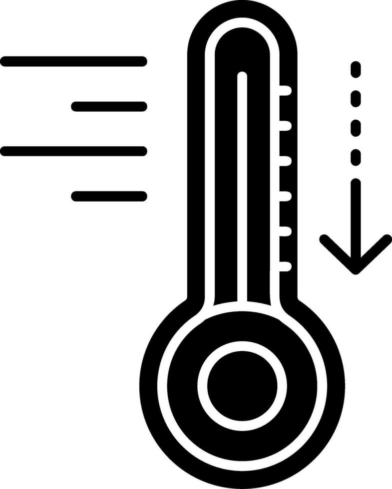 Cold Glyph Icon vector