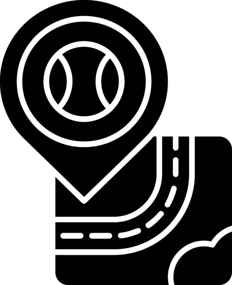 Tenis Glyph Icon vector