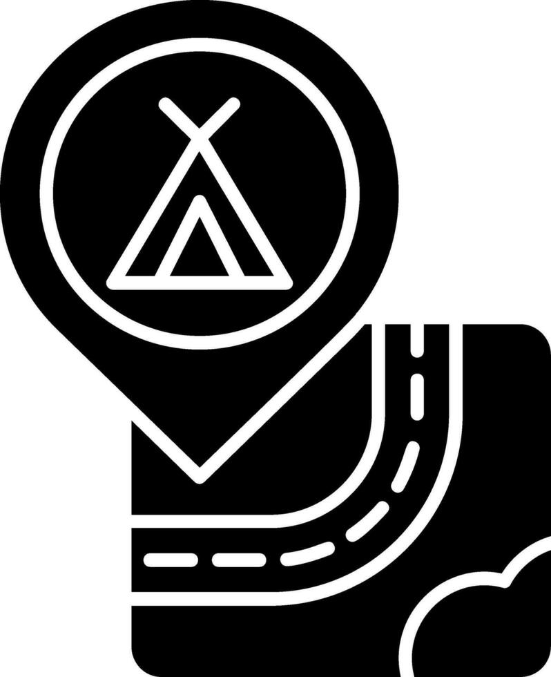 Caming Glyph Icon vector