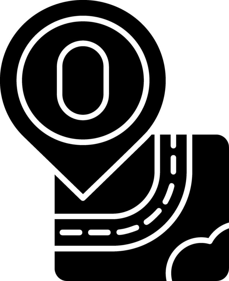 Zero Glyph Icon vector