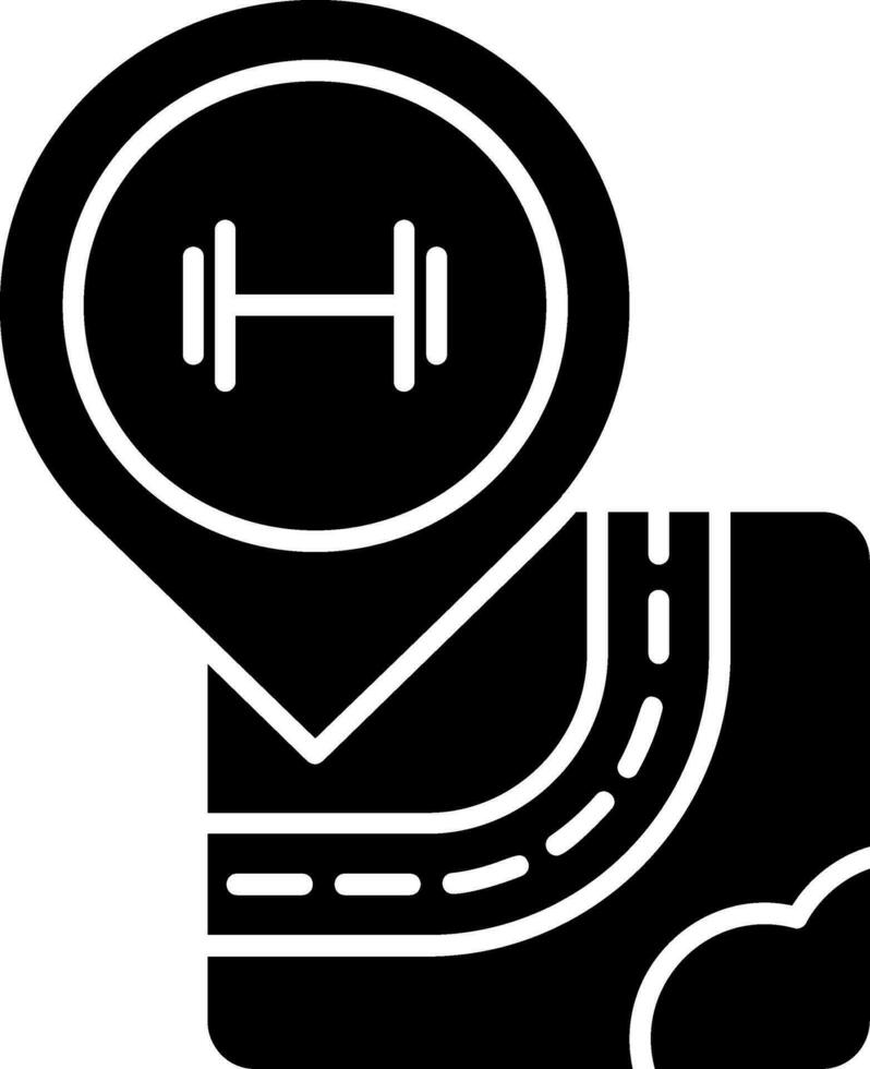 Gym Glyph Icon vector