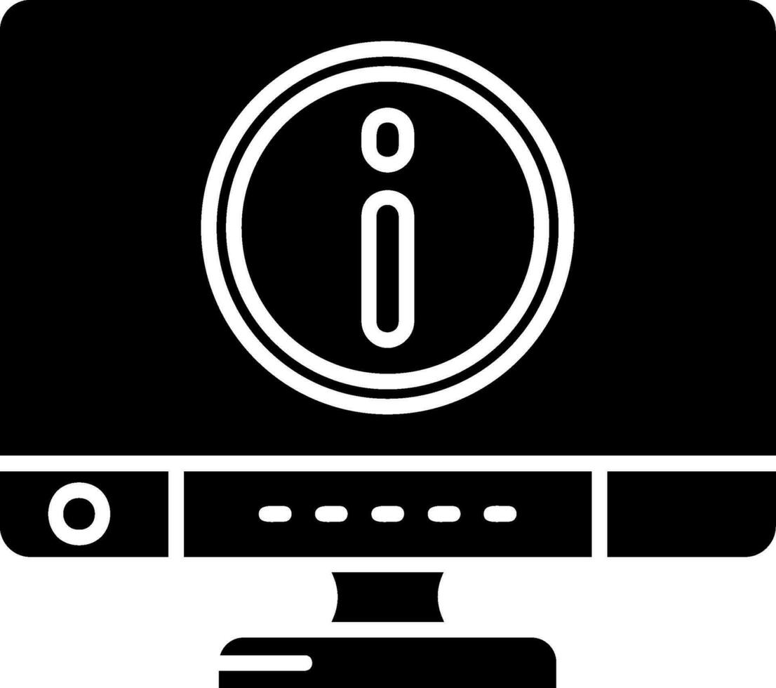 Info Glyph Icon vector