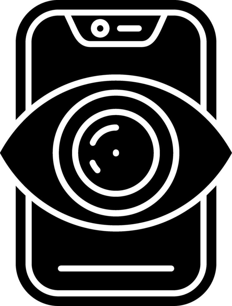 Vision Glyph Icon vector