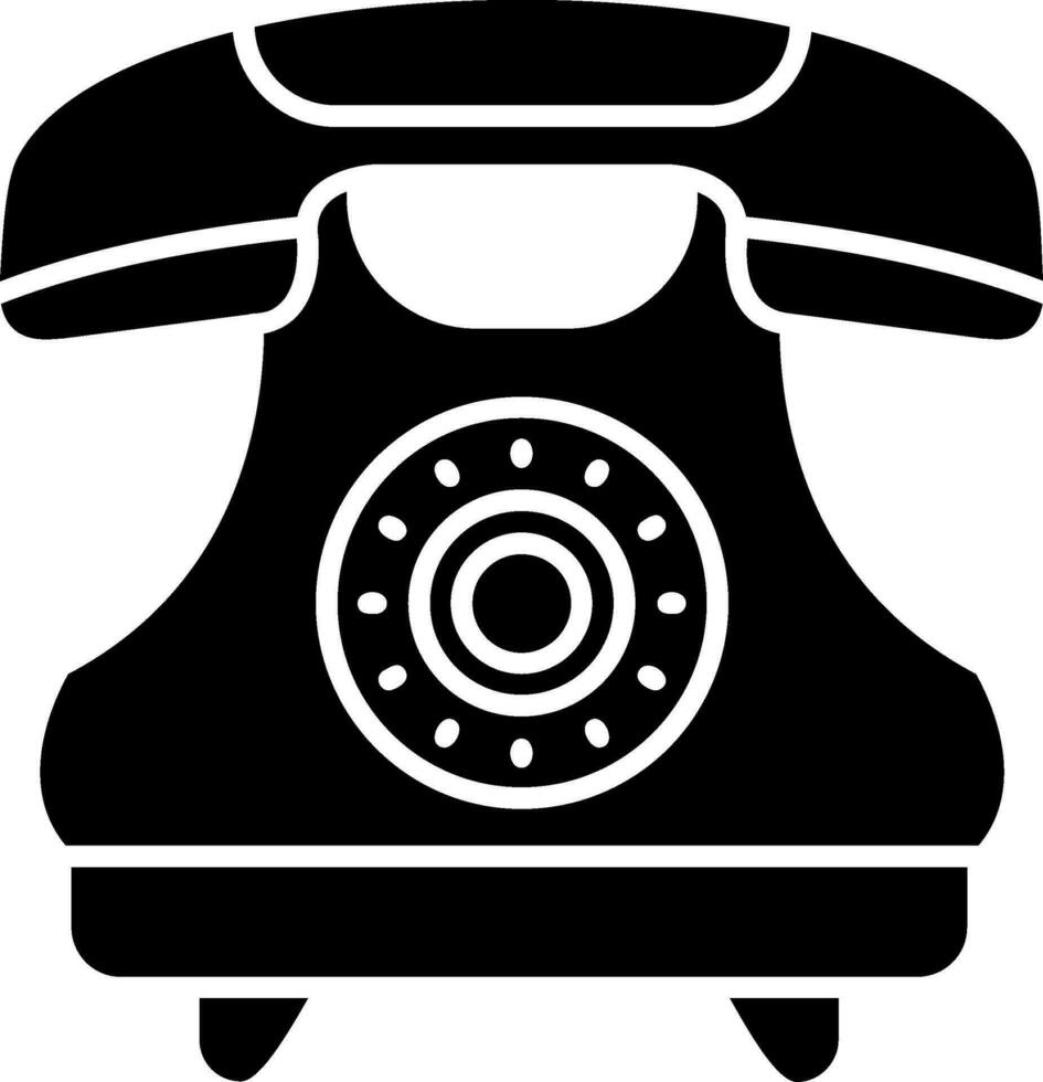 Telephone Glyph Icon vector