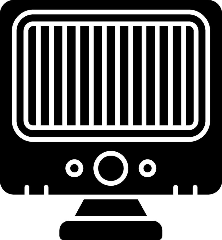 Heater Glyph Icon vector