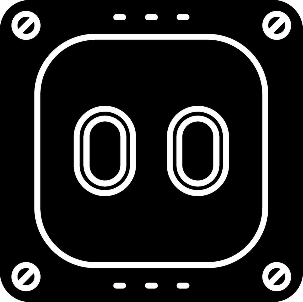 Socket Glyph Icon vector