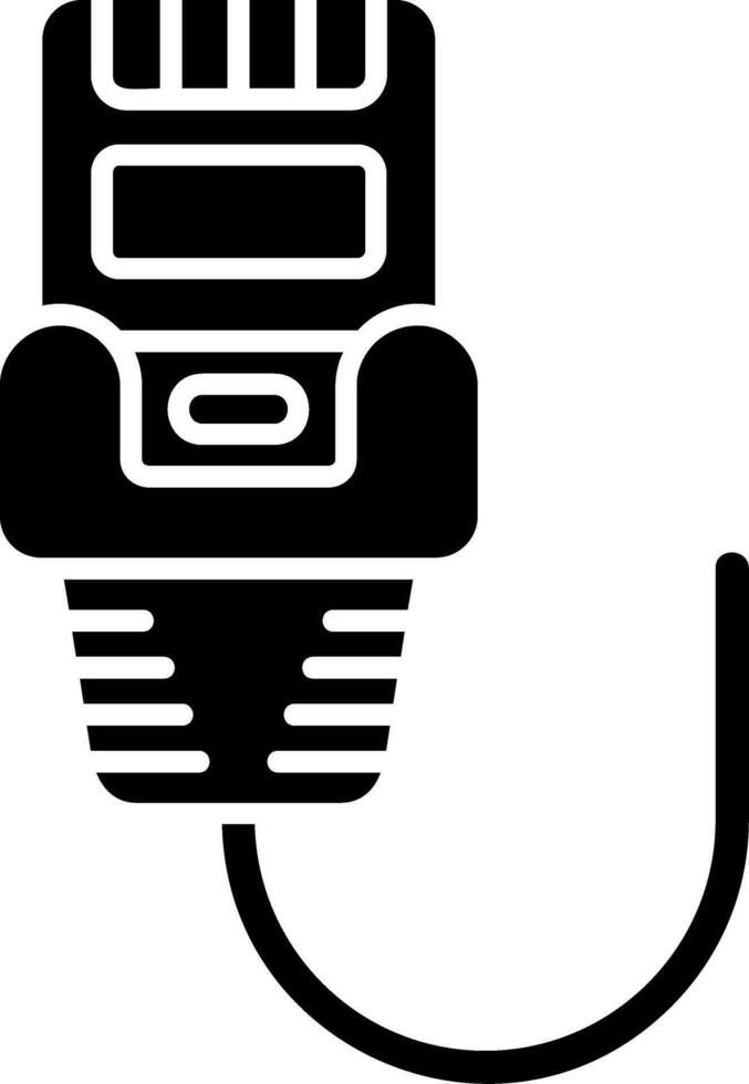 Ethernet Glyph Icon vector