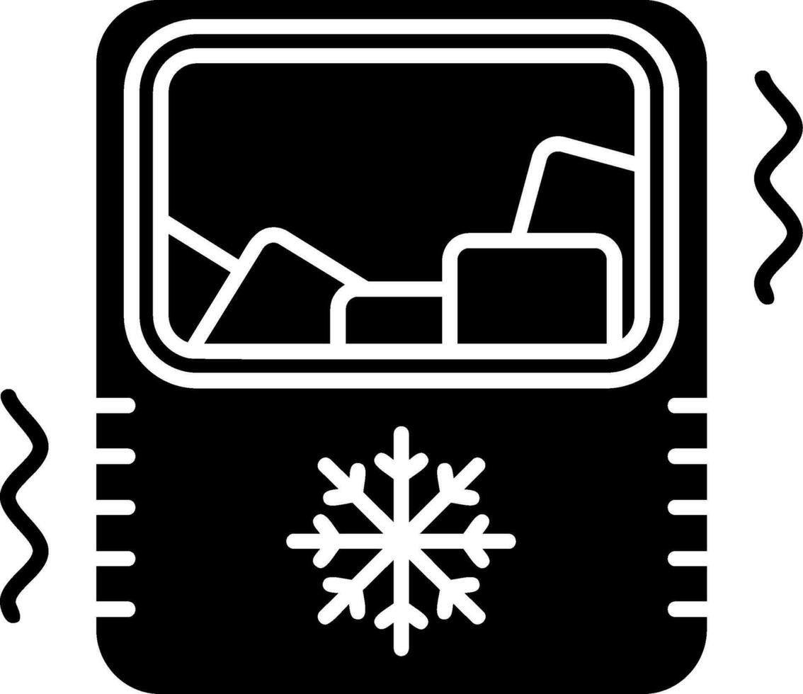 Ice maker Glyph Icon vector