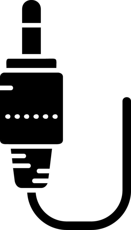 Audio cable Glyph Icon vector