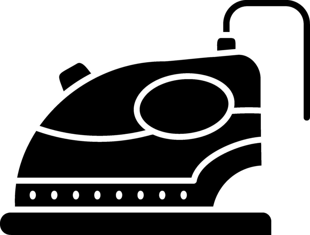 Iron Glyph Icon vector