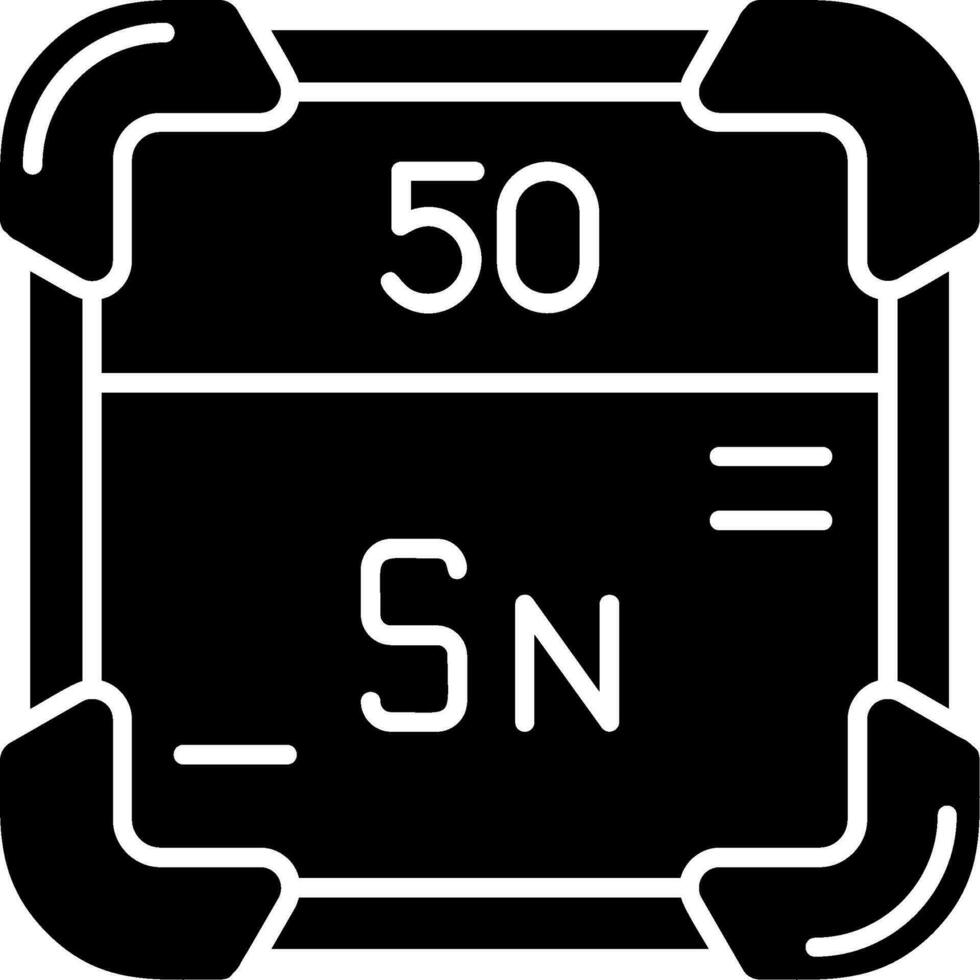 Tin Glyph Icon vector