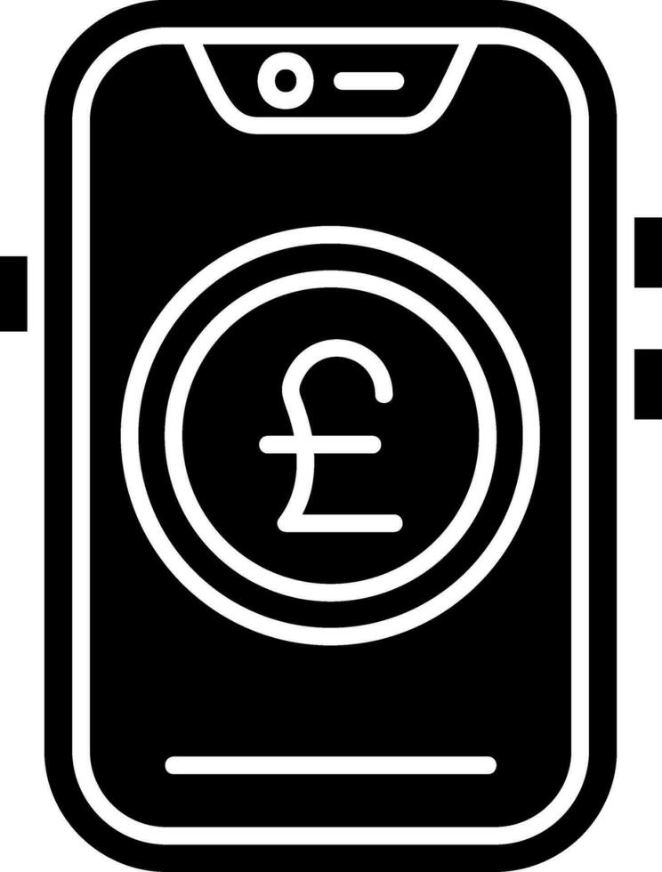 Pound Glyph Icon vector