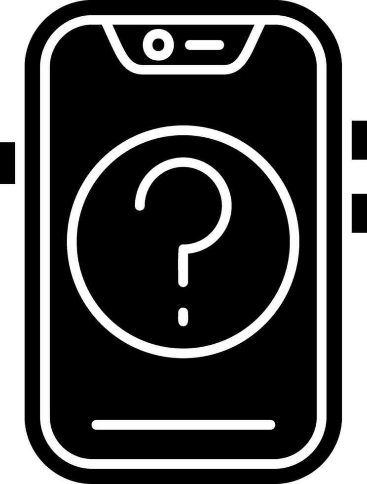 Question Glyph Icon vector