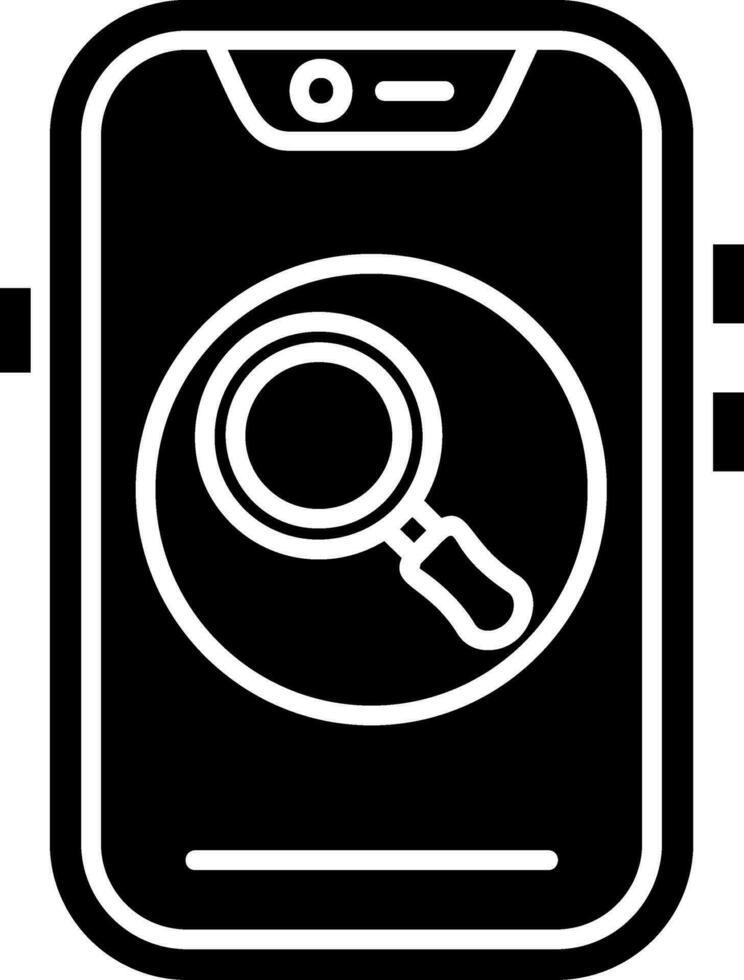 Search Glyph Icon vector