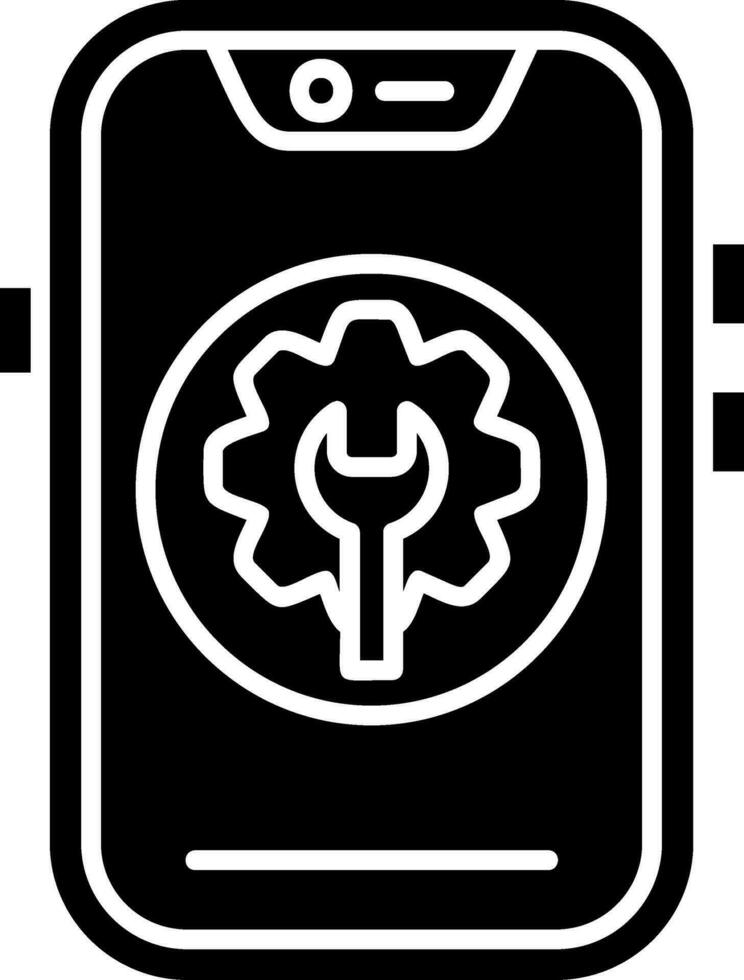 Maintenance Glyph Icon vector