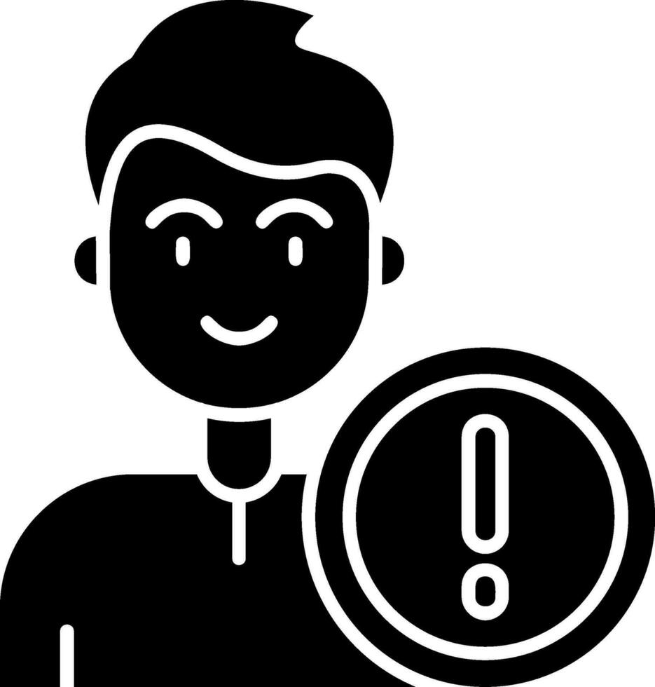 Error Glyph Icon vector