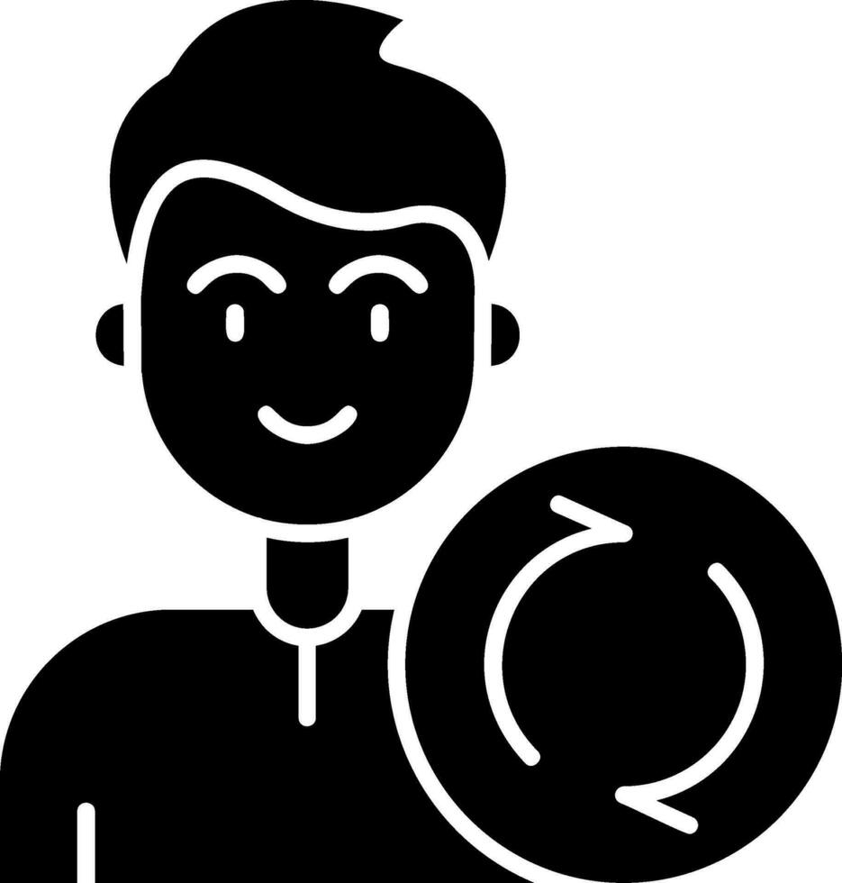Recycle Glyph Icon vector