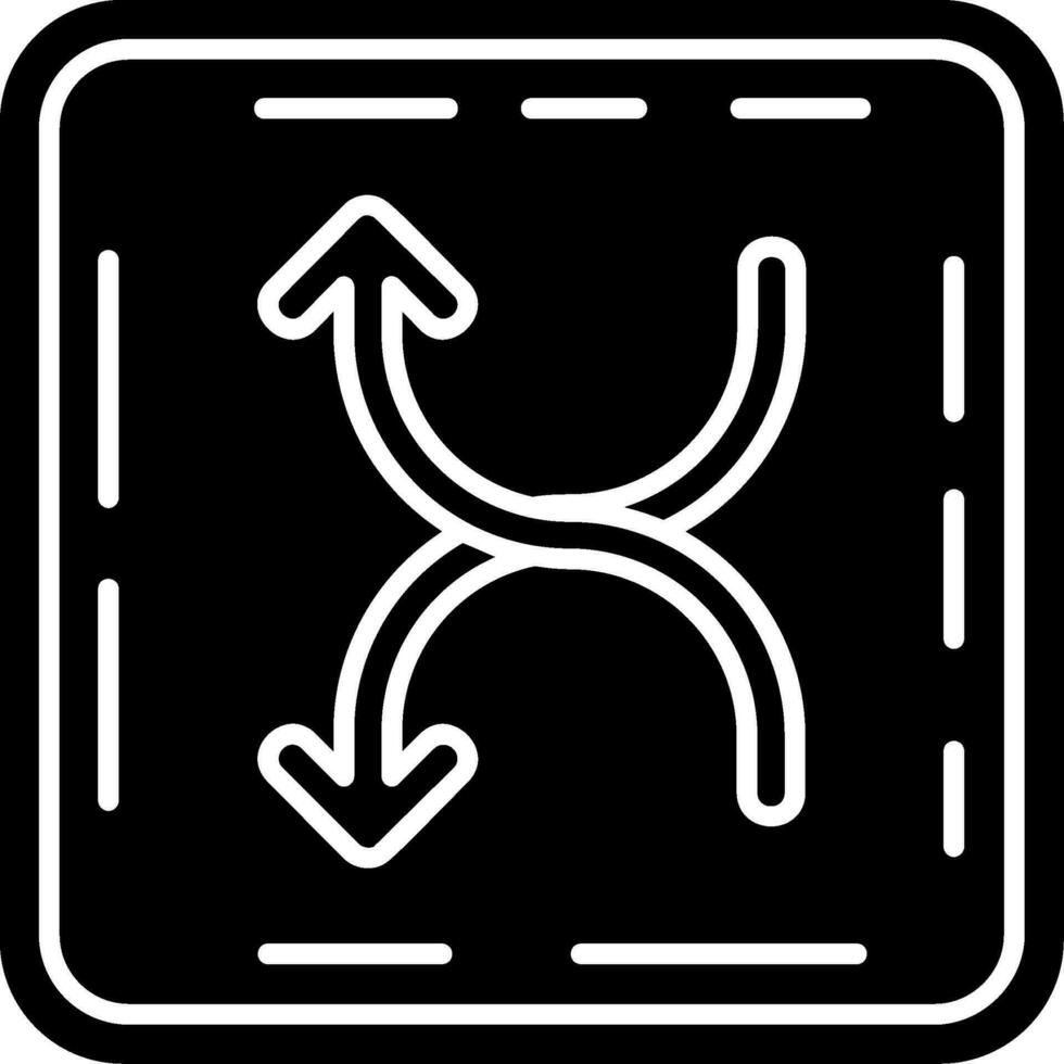 Shuffle Glyph Icon vector