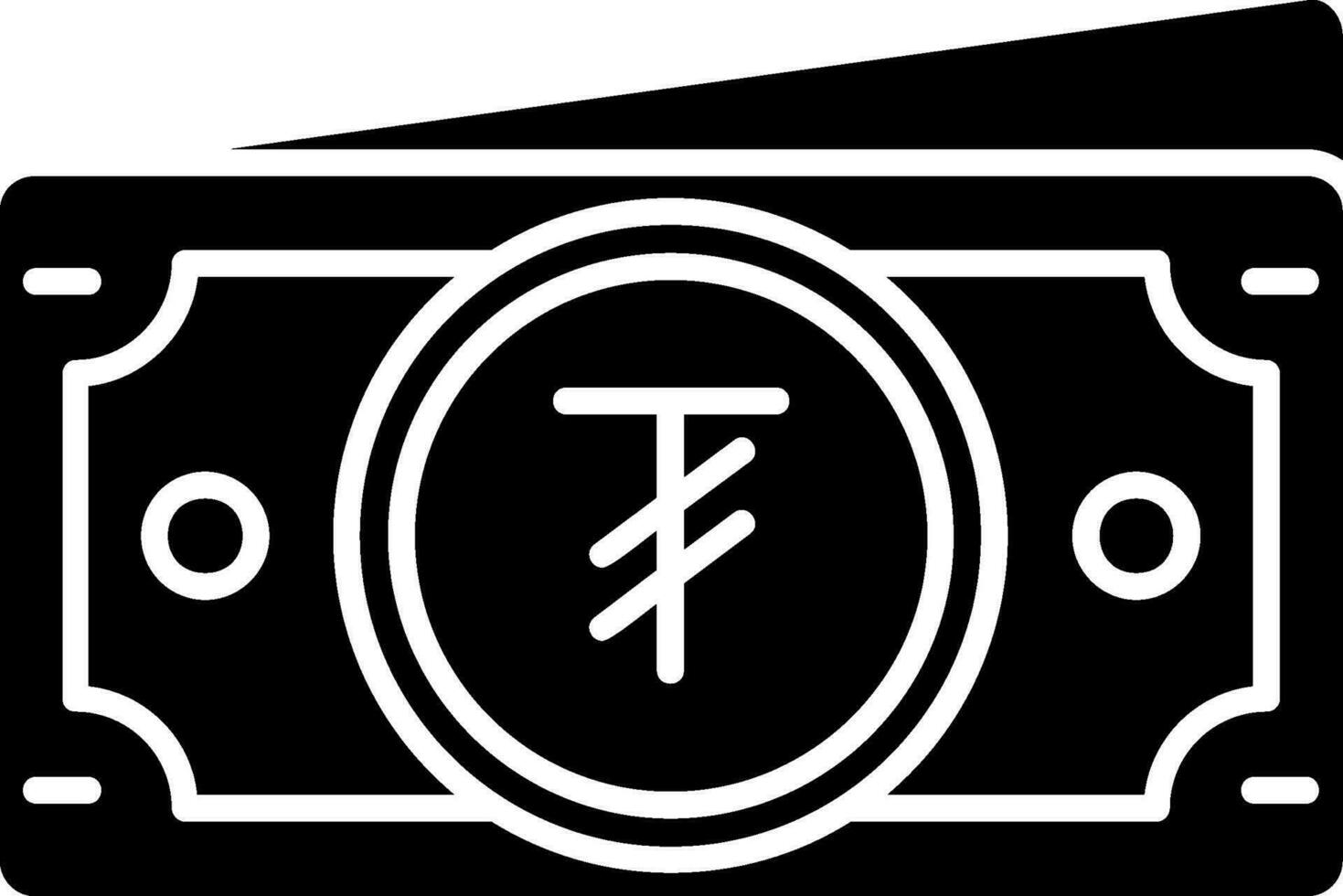 Tugrik Glyph Icon vector