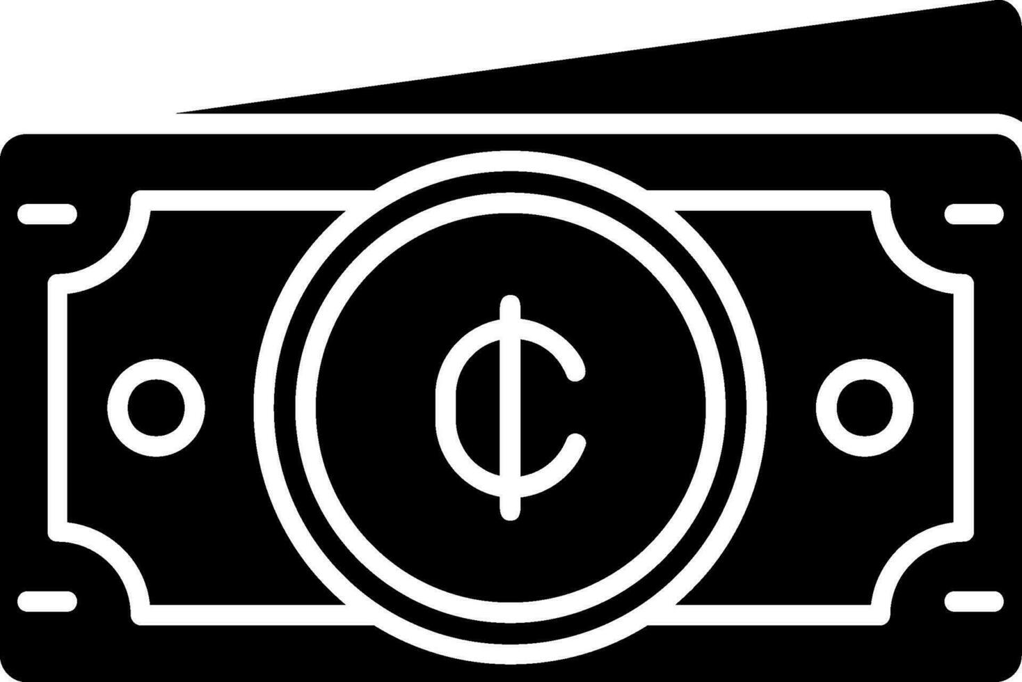 Cedis Glyph Icon vector