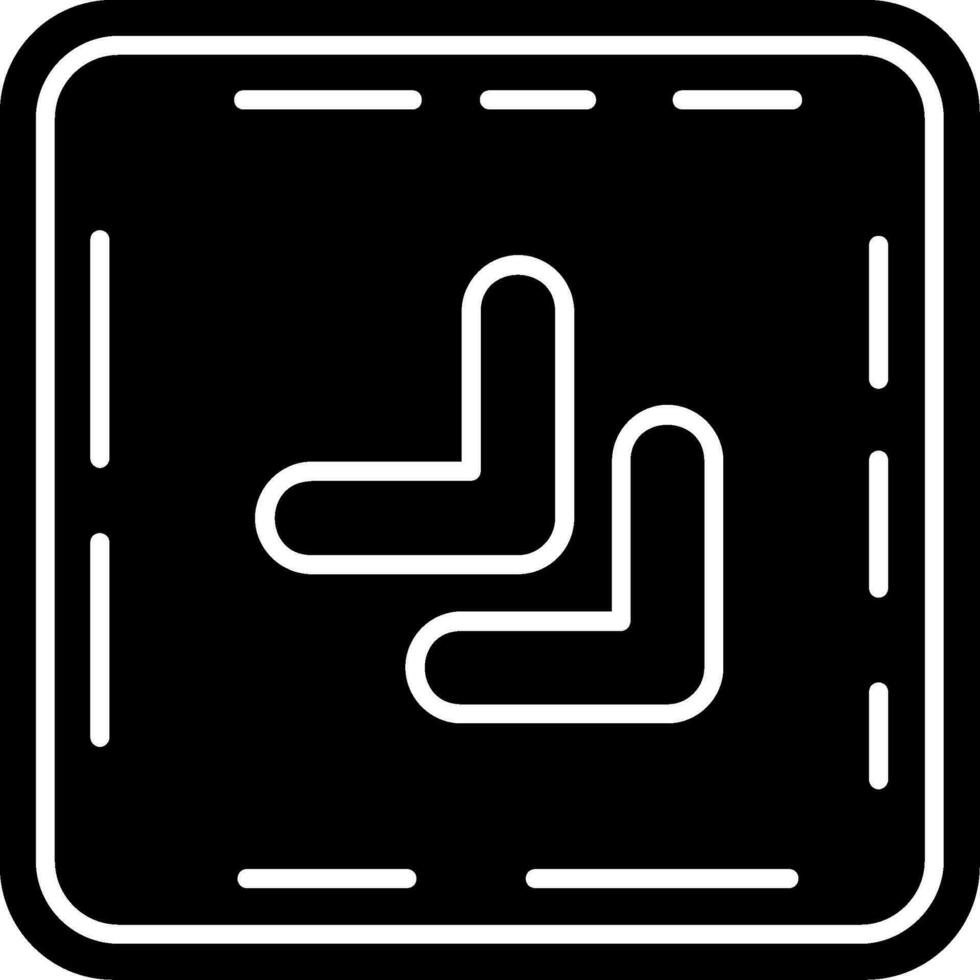 Chevron Glyph Icon vector
