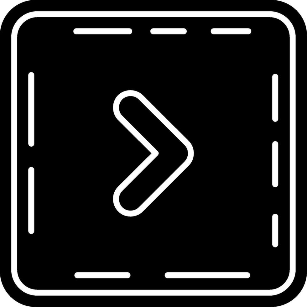 Chevron Glyph Icon vector