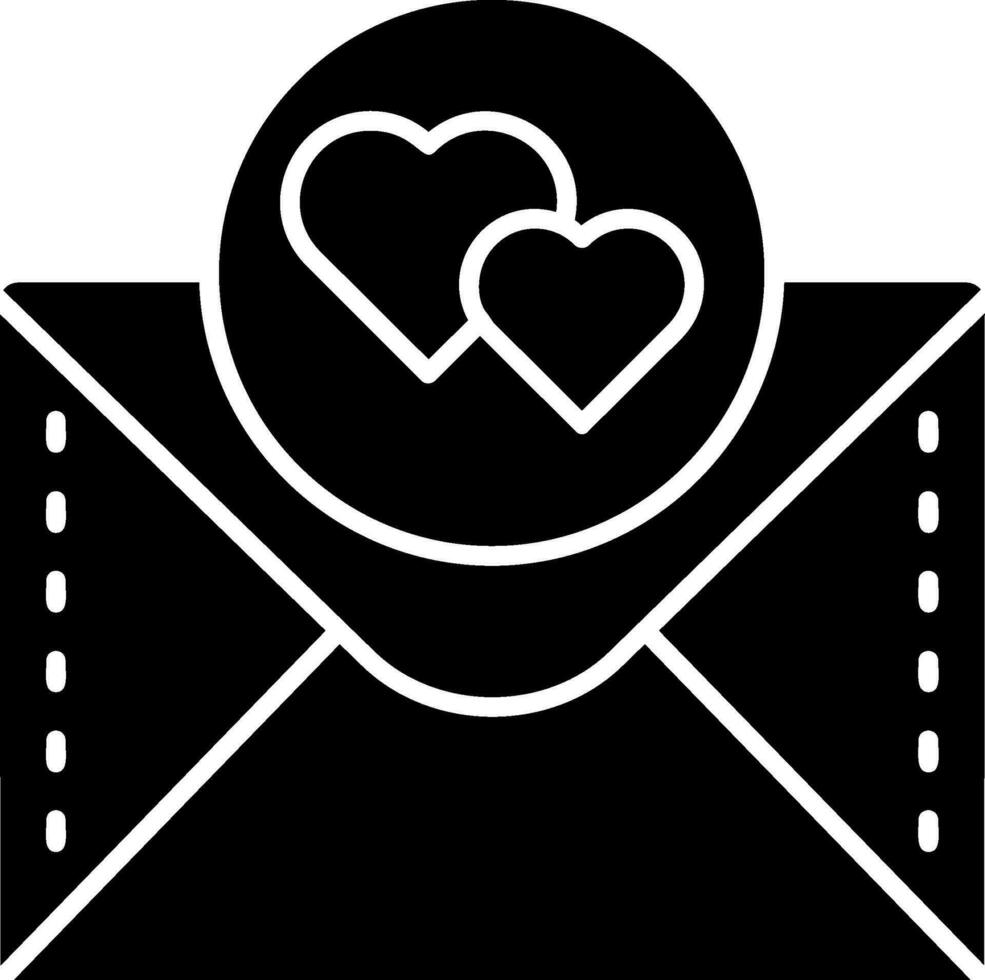 Love Glyph Icon vector