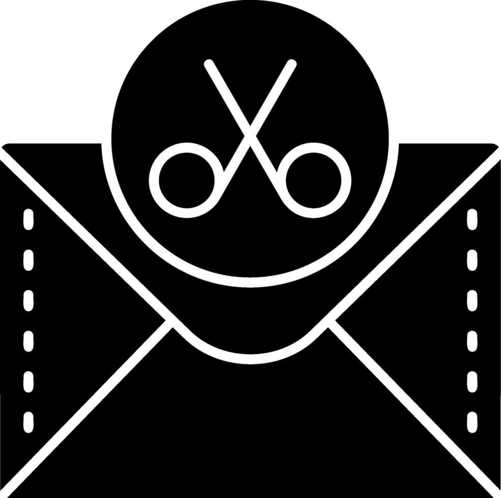 Scissor Glyph Icon vector
