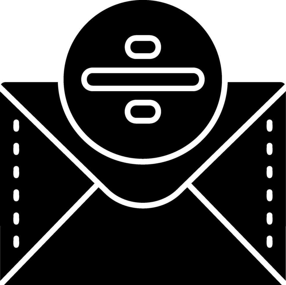 Divide Glyph Icon vector