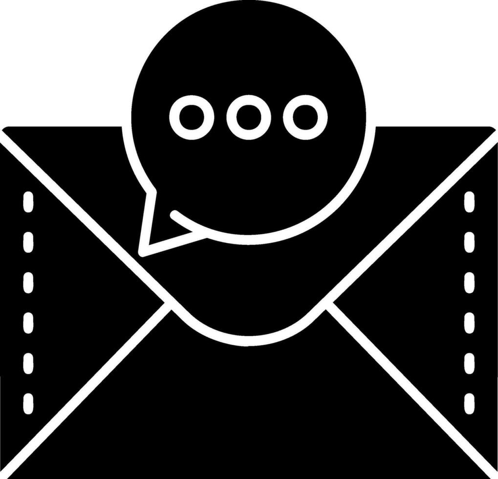 Chat Glyph Icon vector
