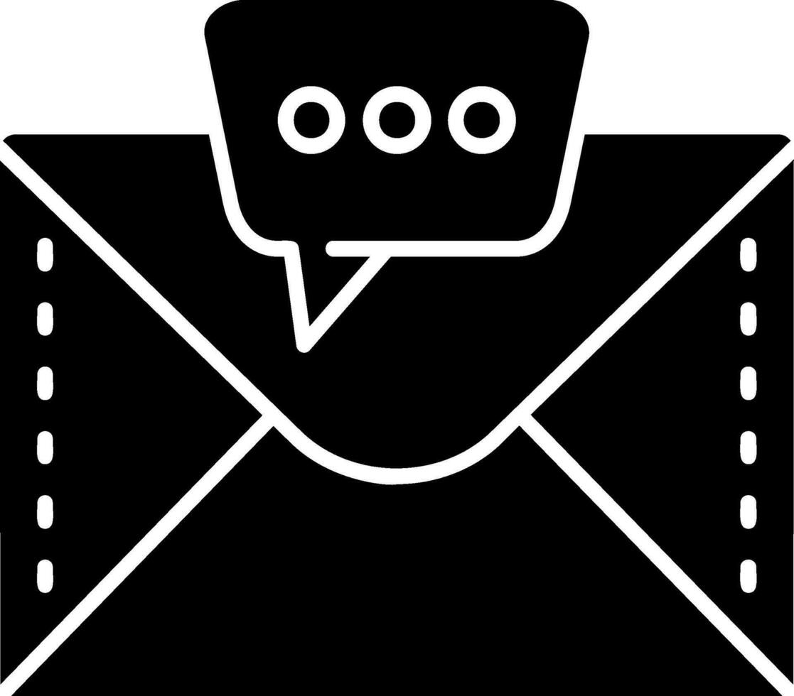 Chat Glyph Icon vector