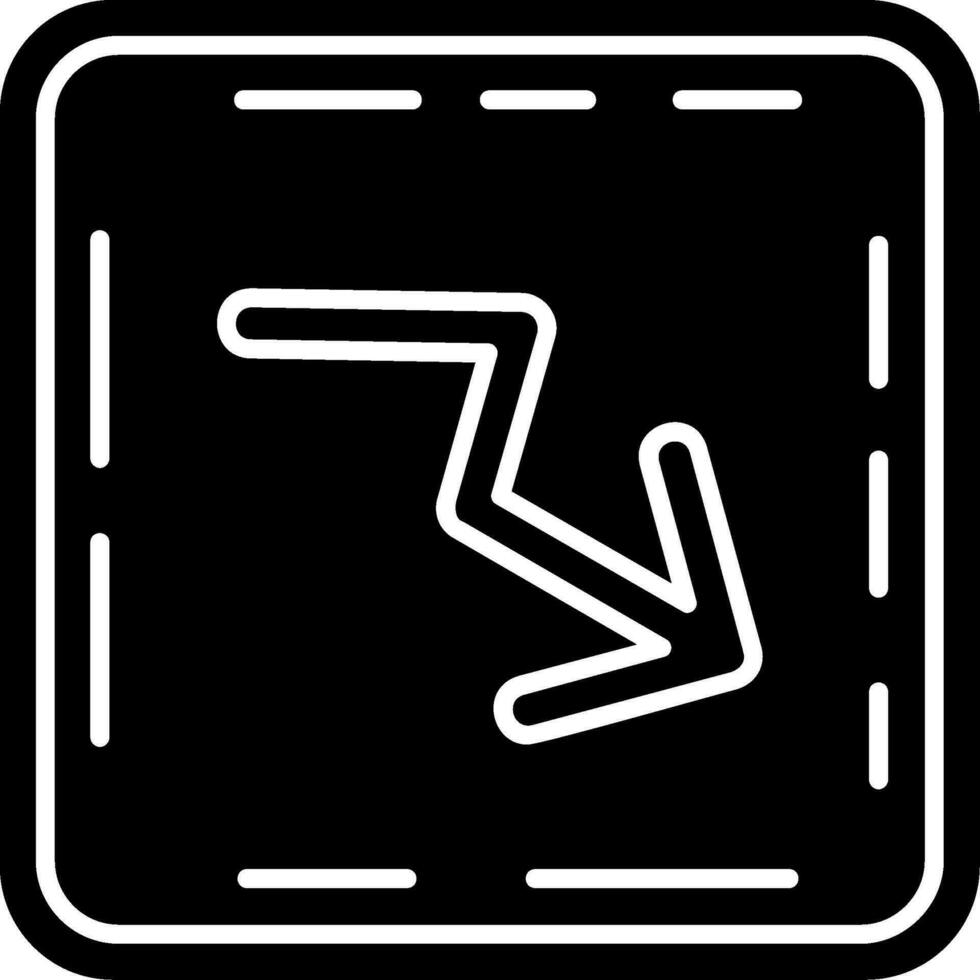 Trend Glyph Icon vector