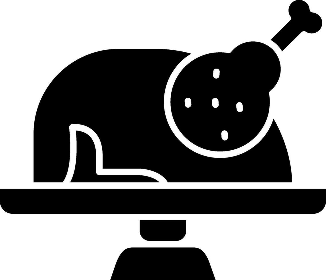 Turkey Glyph Icon vector