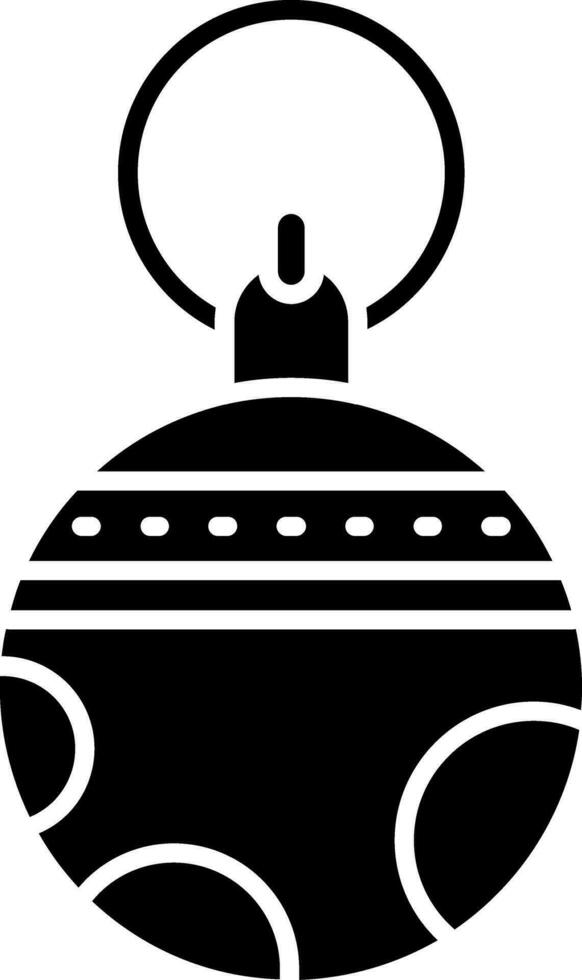 Bauble Glyph Icon vector