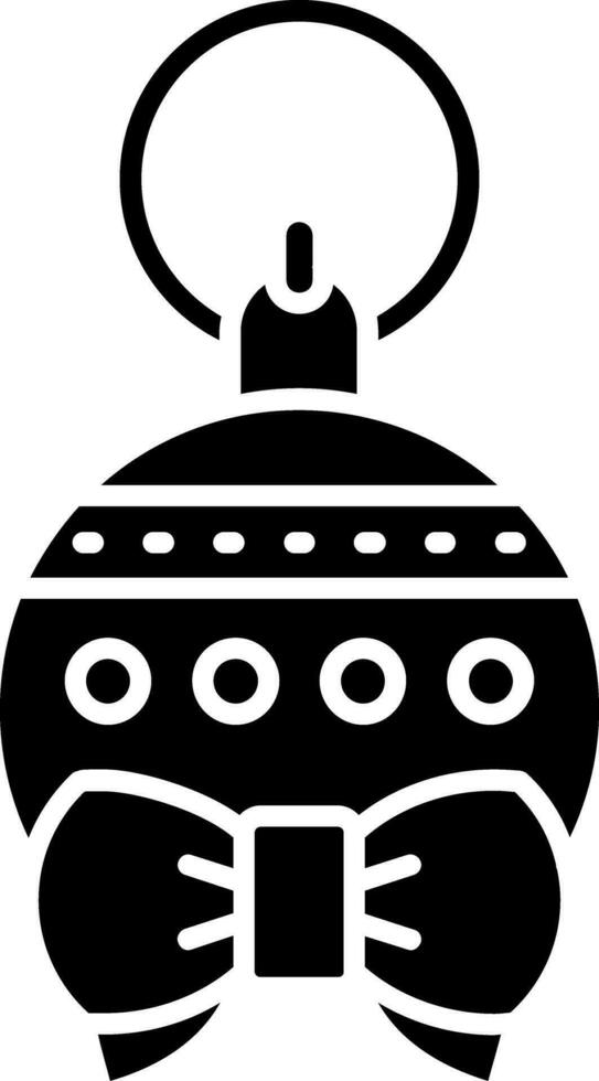 Bauble Glyph Icon vector