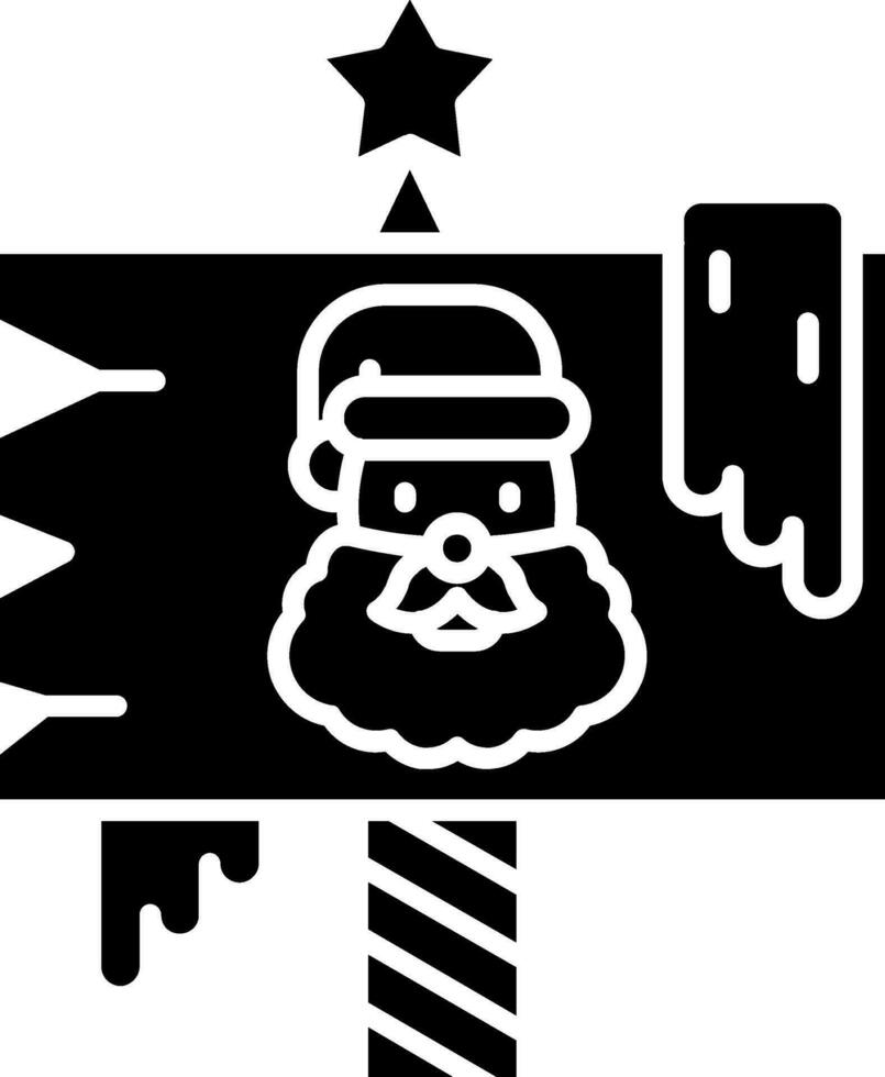 North pole Glyph Icon vector
