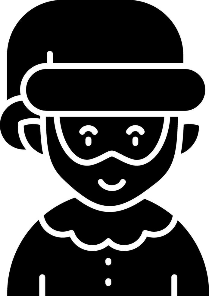 Elfie Glyph Icon vector