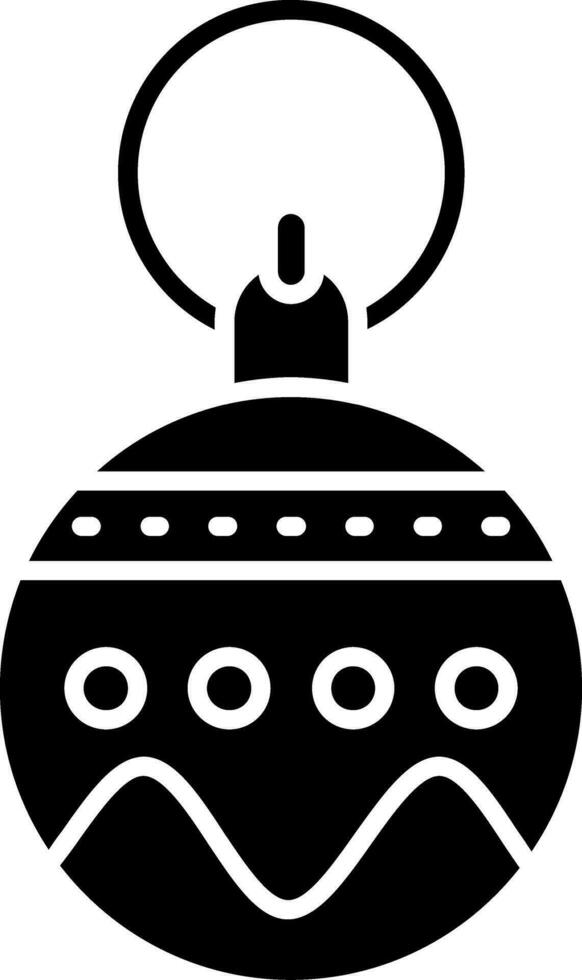 Bauble Glyph Icon vector