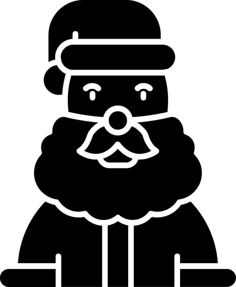 Santa claus Glyph Icon vector