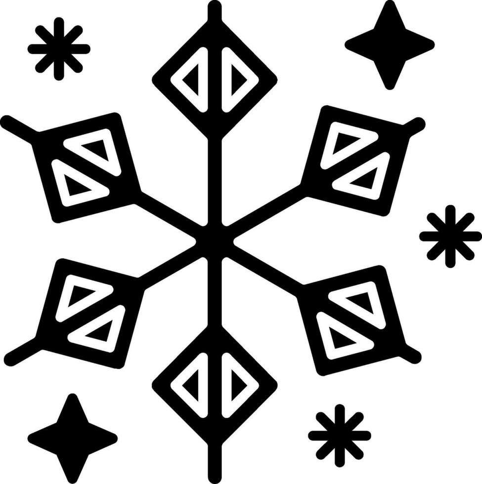 icono de glifo de invierno vector