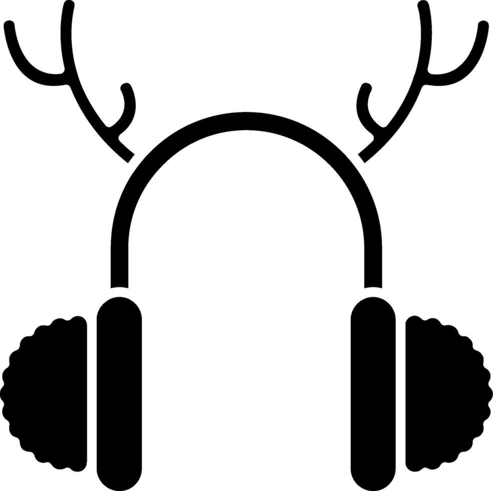 Earmuffs Glyph Icon vector