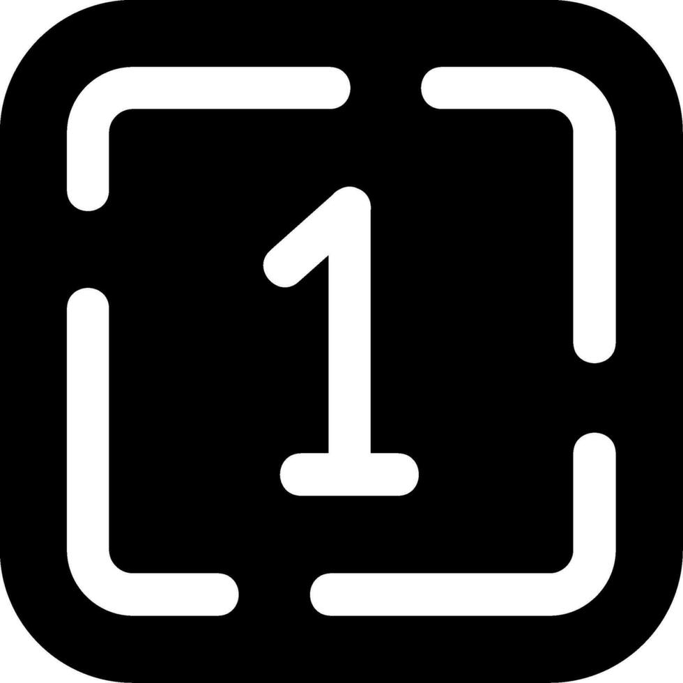 One Glyph Icon vector