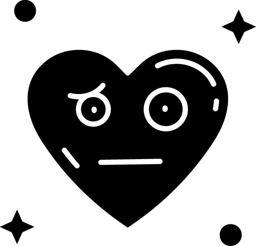 Confused Glyph Icon vector
