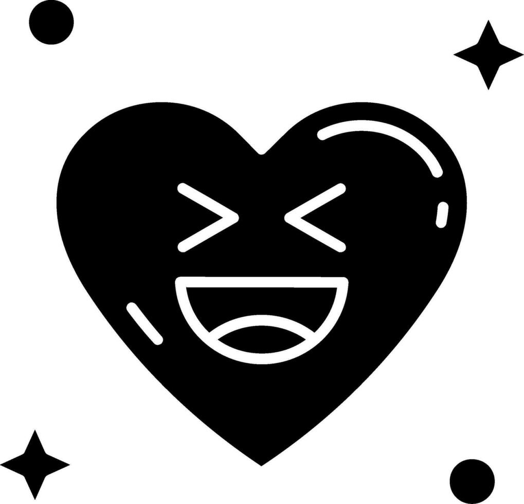 Laugh Glyph Icon vector