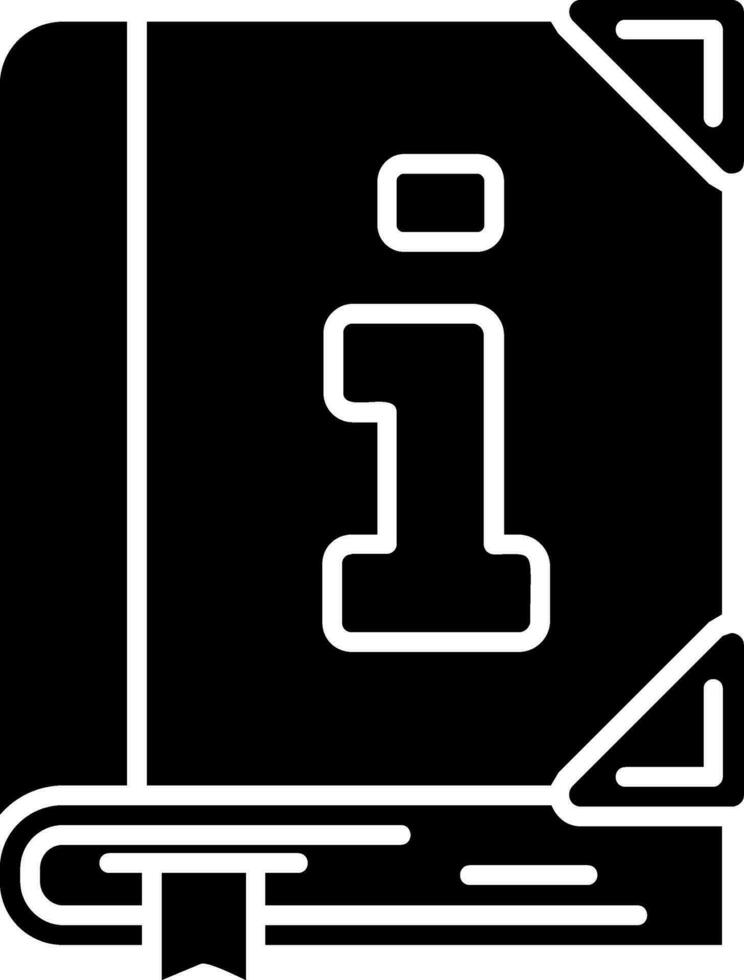 Info Glyph Icon vector