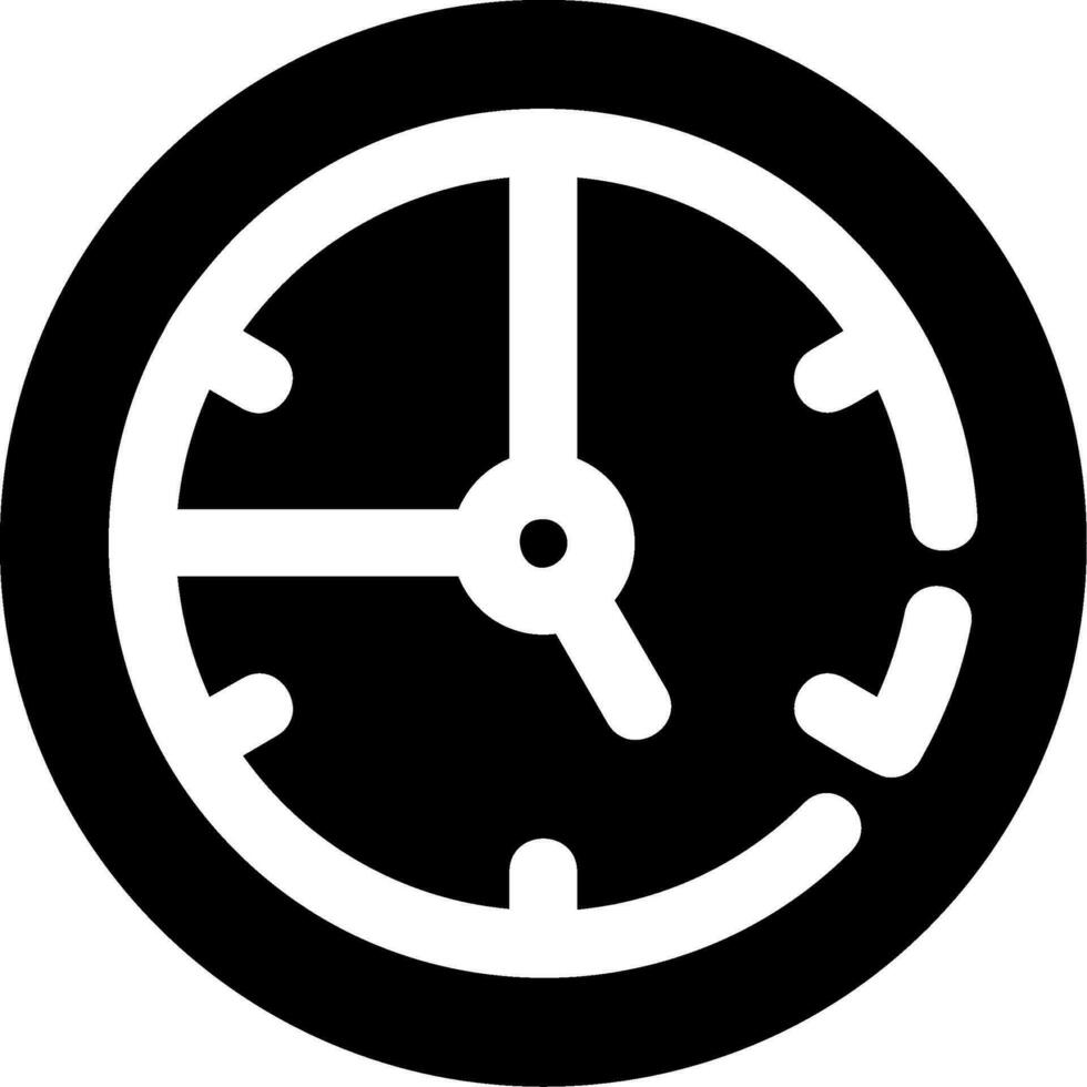 Time Glyph Icon vector